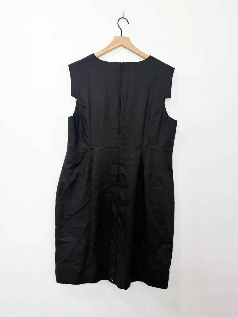 J.Crew Resume Dress Black Linen Blend NWT Size 20